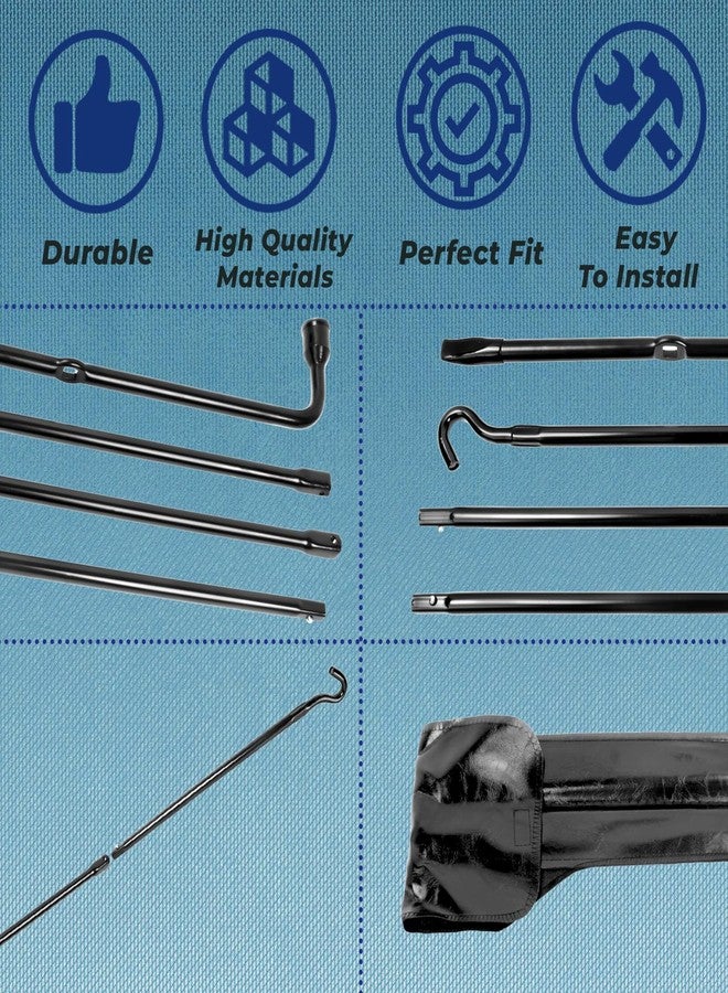 Reeauto Spare Tire Tool Kit with Spare Tire Jack Handle and Wheel Lug Wrench Compatible with 2004 to 2018 Ford F150 - Image 5